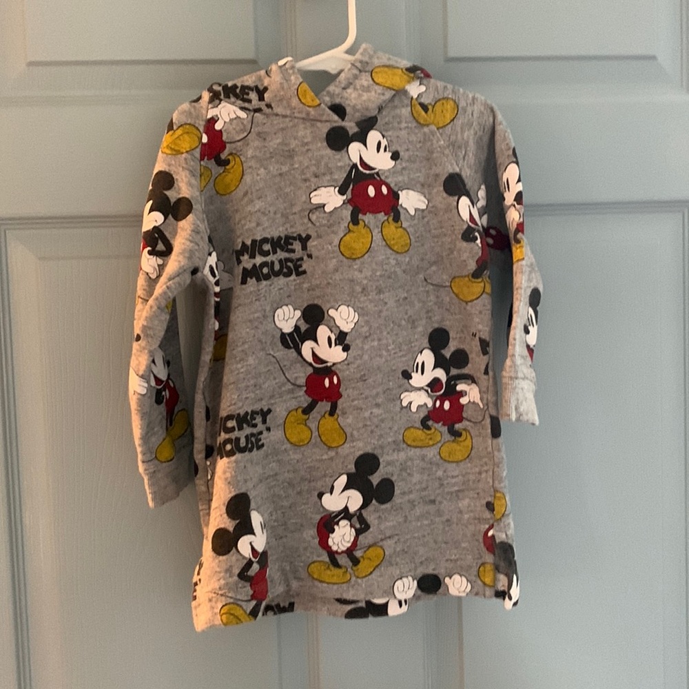 Zara Girls MICKEY MOUSE Plush Dress. Little Girls size 5